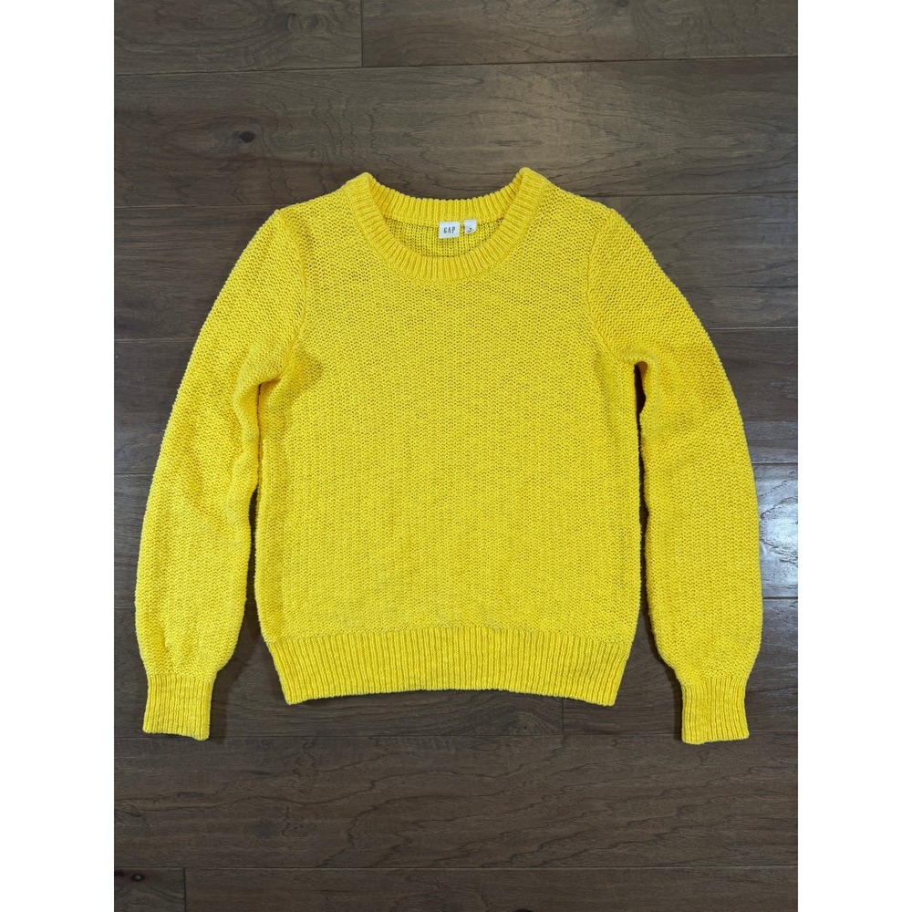 GAP Yellow Crew Neck Sweater
